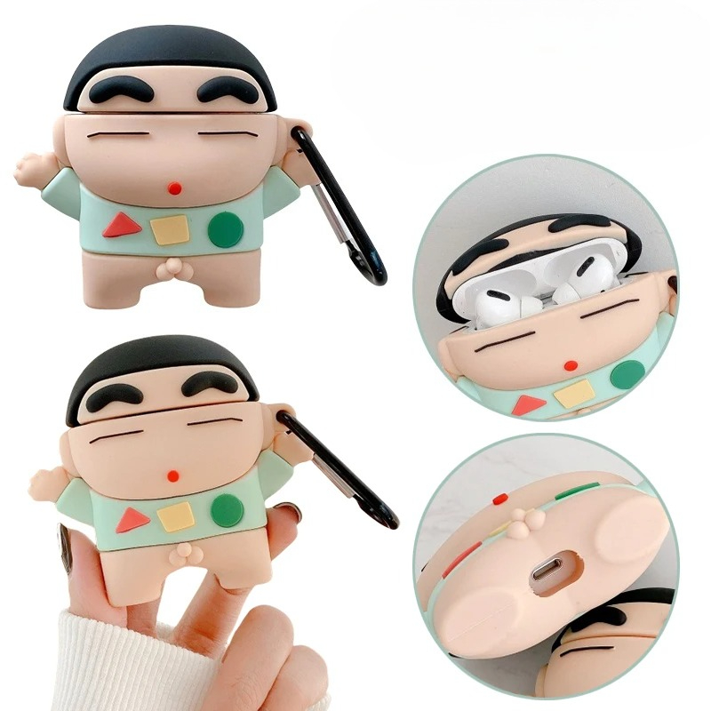 Airpod Case Cover - Casing Earphone Kartun Crayon Shinchans untuk