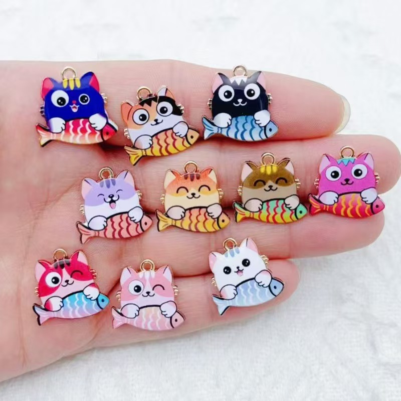 Phone Accessories Usa - 10 buah liontin hewan kartun lucu