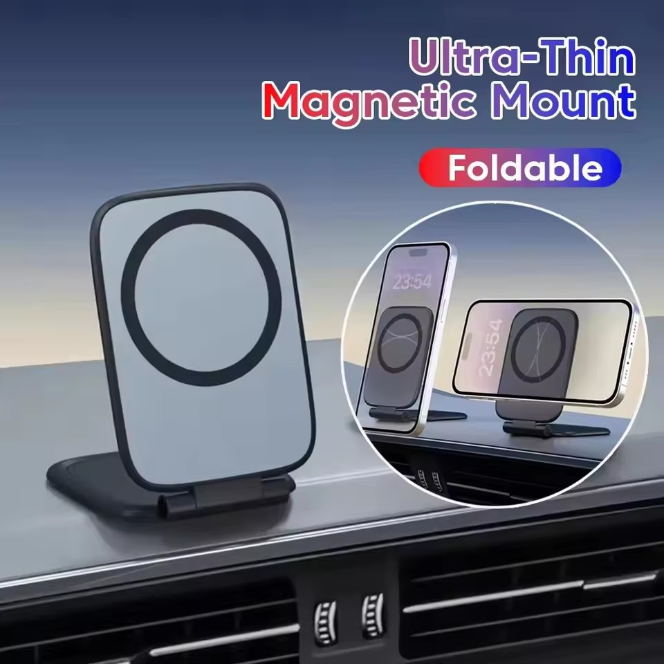 Phone Accessories For Car - Penyangga Ponsel Magnetik Ultra Tipis, Lipat,
