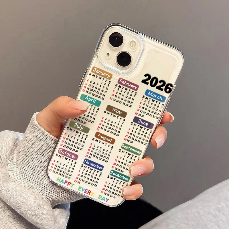 Casing HP Transparan Kalender  - Phone Case Clear ulasan dan harga