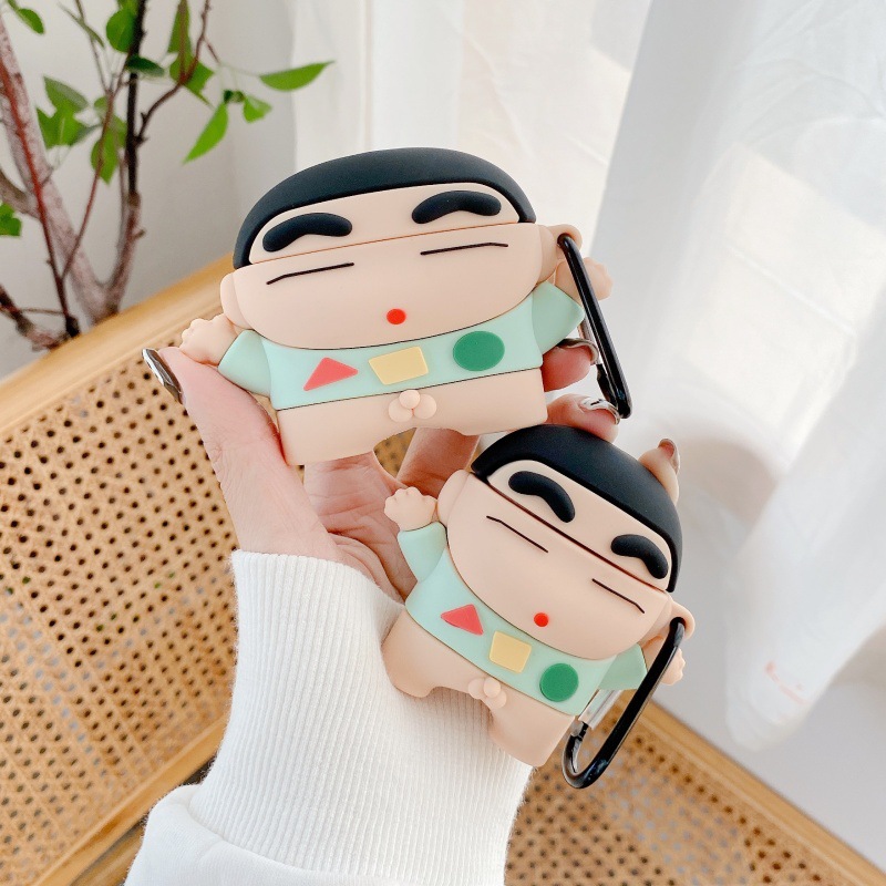 Casing Earphone Kartun Crayon  - Airpod Case Cover ulasan dan harga