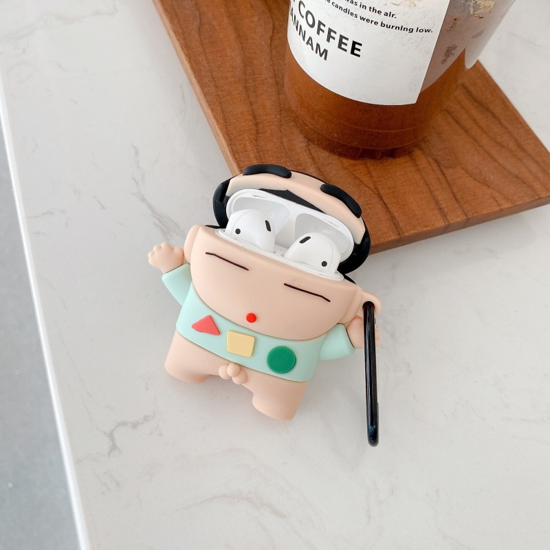 Casing Earphone Kartun Crayon  - Airpod Case Cover ulasan dan harga