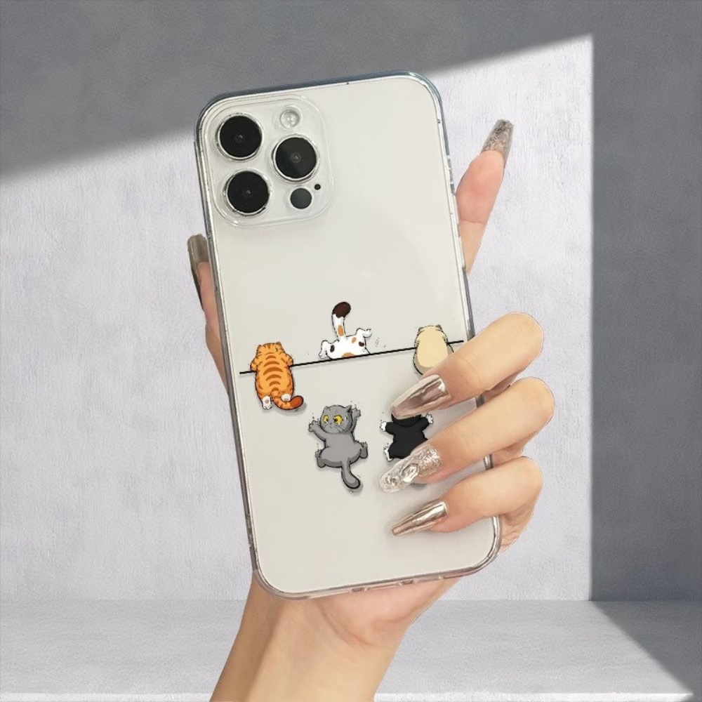 Casing HP Motif Lima Kucing Lu - Phone Case Clear ulasan dan harga