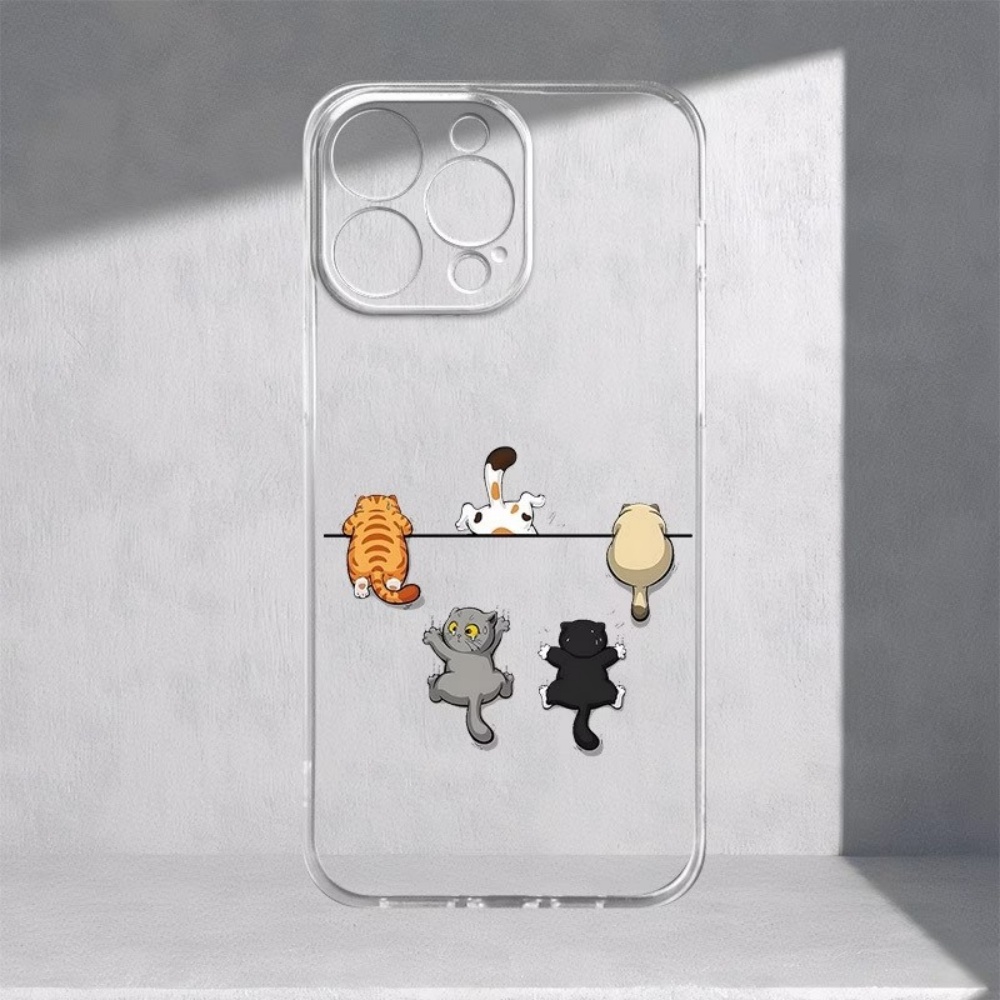 Casing HP Motif Lima Kucing Lu - Phone Case Clear ulasan dan harga