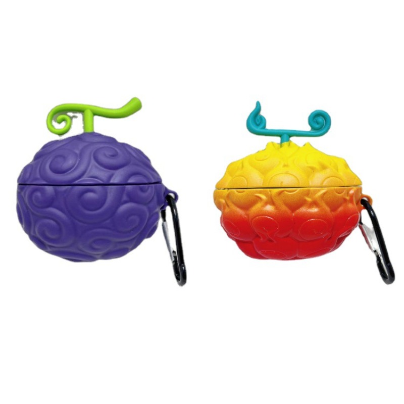Casing Silikon Buah Iblis Luff - Airpod Case Cover ulasan dan harga