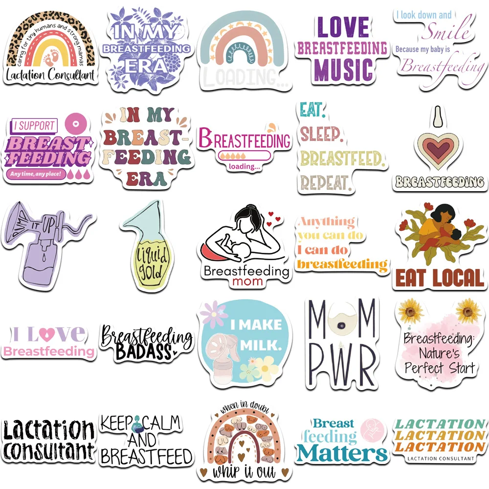 50 Buah Stiker Menyusui dan Ke - Phone Accessories For Kids ulasan dan harga
