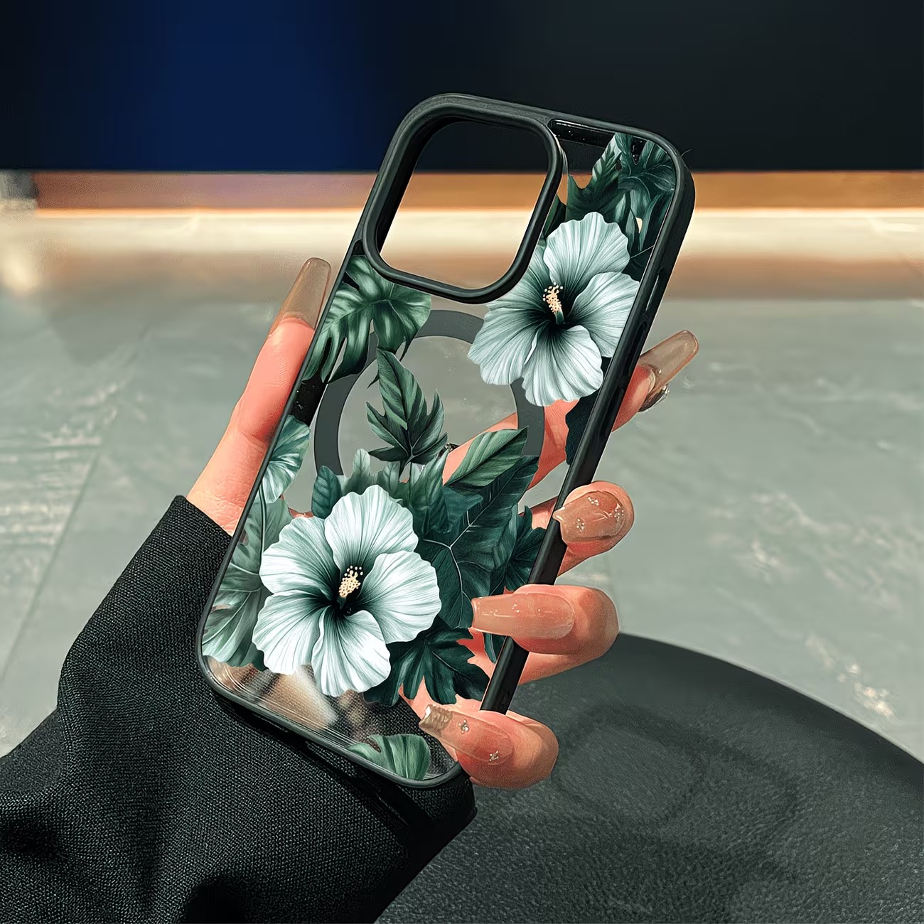 Casing Ponsel Motif Bunga Hija - Phone Case Clear ulasan dan harga