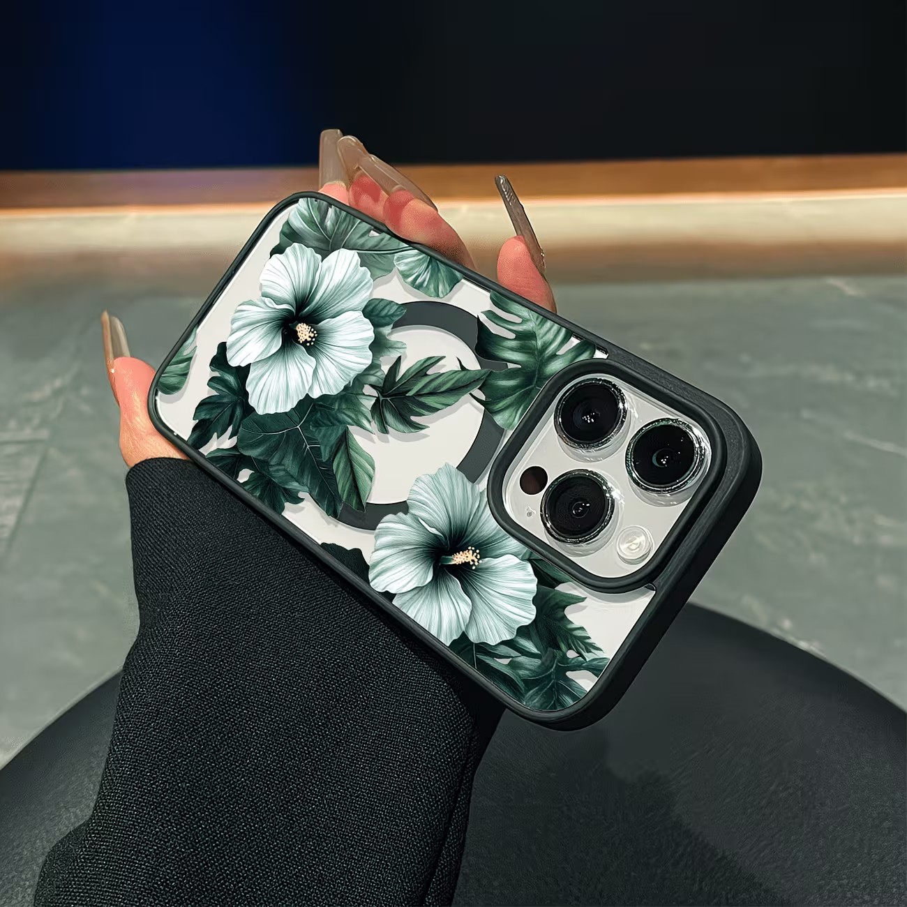 Casing Ponsel Motif Bunga Hija - Phone Case Clear ulasan dan harga